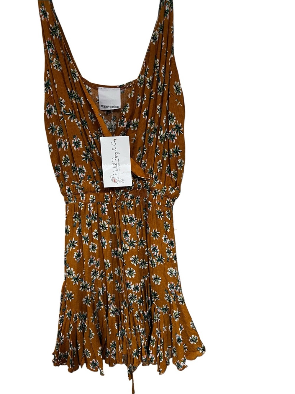 Skylar & Madison Rust Floral Sundress